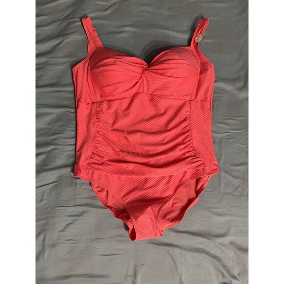 NWT ArteSands Bathing Suit Coral One Piece Women's US 20+ Multi Cup Fit - Picture 1 of 8